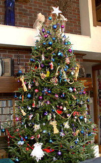 Decorated Fraser Fir tree